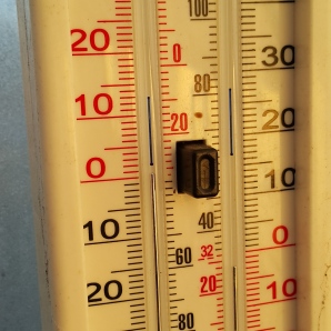 Temperatures inside the greenhouse